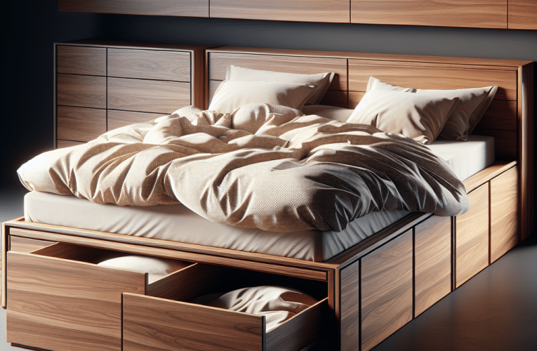 Łóżko z pojemnikiem – praktyczny wybór do małej sypialni