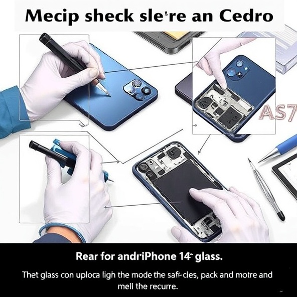 wymiana tylnego szkła iphone 14 pro