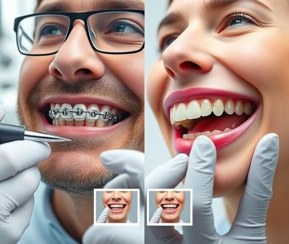 Czy aparaty ortodontyczne stałe prostują zęby dorosłych szybciej niż alignery?