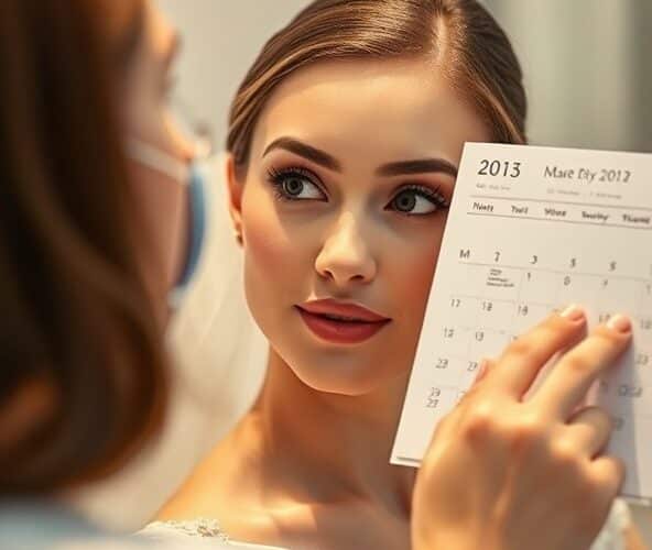 Kiedy najlepiej wykonać zabieg Restylane Eyelight przed ślubem, aby zminimalizować obrzęk i zasinienia pod oczami?