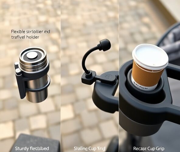 Który uchwyt na kawę do wózka najlepiej trzyma kubek na nierównym chodniku?