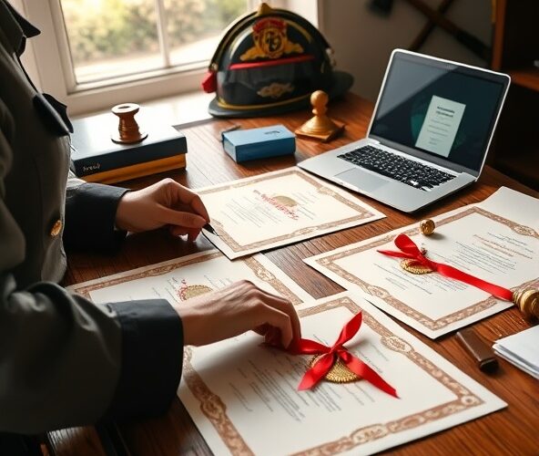 Jak sekretarz OSP powinien przygotować i zamówić dyplomy strażackie?