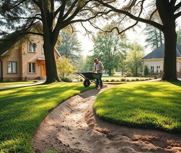 Jak zaplanować zakładanie trawników w Podkowie Leśnej przy piaszczystej glebie i dużym zacienieniu, by trawnik był trwały?